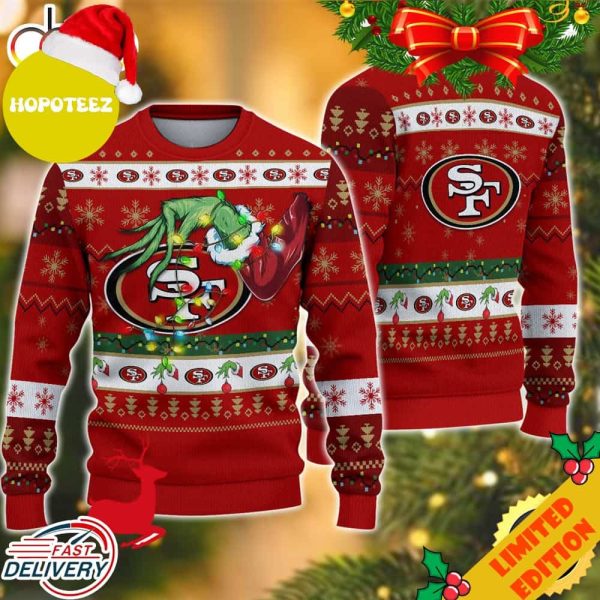 NFL San Francisco 49ers Grinch Christmas Ugly Sweater