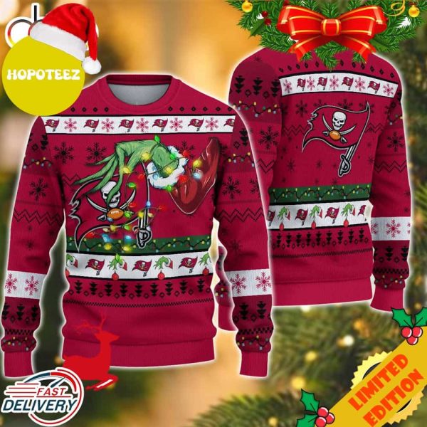 NFL Tampa Bay Buccaneers Grinch Christmas Ugly Sweater