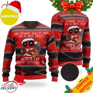 Other Guy In Red Suit Deadpool Xmas Ugly Sweater