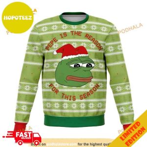 Pepe The Frog Dank 3D Xmas 2023 Xmas Gift Funny Ugly Sweater