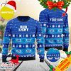 Personalized Christmas Twinkle Lights Budweiser Christmas Beer Ugly Sweater