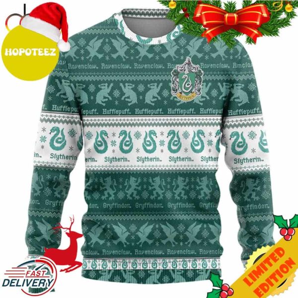 Quidditch Slytherin Harry Potter Ugly Christmas Sweater