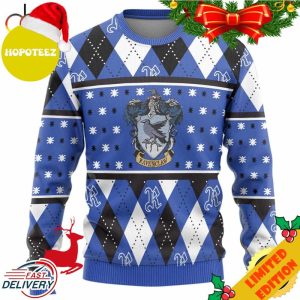 Ravenclaw Crest Yellow Harry Potter Ugly Christmas Sweater