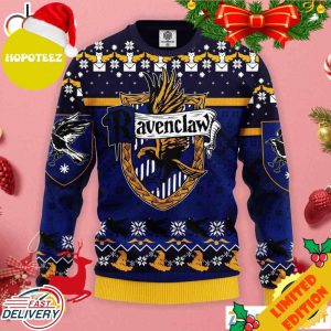 Ravenclaw Logo Harry Potter Ugly Christmas Sweater Gift For Fan