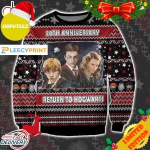 Return to Hogwarts 20th Anniversary Harry Potter Ugly Christmas Sweater
