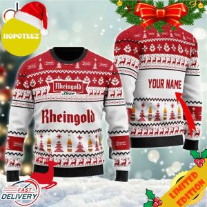 Rheingold Beer Ugly Christmas Sweater