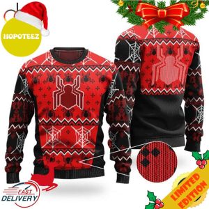 Spider-Man Red Costume Ugly Xmas Sweater