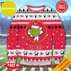 The Grinch Math Buffalo Bills NFL Skull Santa Hat Ugly Christmas Sweater For Men And Women
