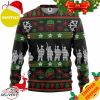 Veteran Black Parttern Ugly Christmas Sweater
