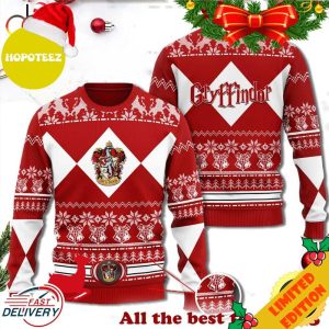 Xmas Harry Potter Gryffindor Christmas Red Ugly Sweater For Fans