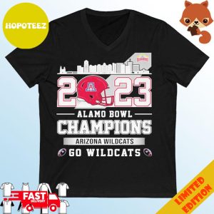 2023 Alamo Bowl Champions Arizona Wildcats Go Wildcats Skyline T-Shirt