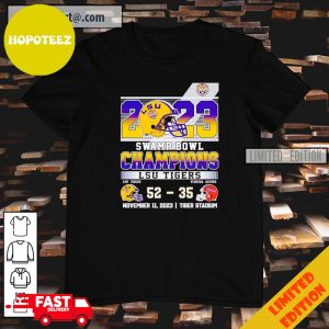 2023 Swamp Bowl Champions LSU Tigers 52-35 T-Shirt