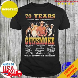 70 Years 1955-2025 Gunsmoke Thank You For The Memories T-Unique Unique T-Shirt Long Sleeve Hoodie Sweater Long Sleeve Hoodie Sweater Long Sleeve Hoodie