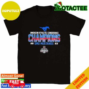 American Athletic Conderence Champions SMU Mustangs 2023 T-Shirt Long Sleeve