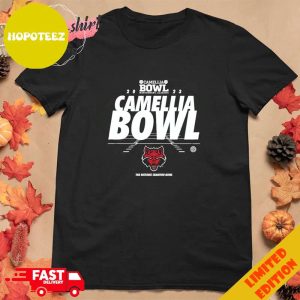 Arkansas State Red Wolves Camellia Bowl Montgomery Alabama 2023 Logo T-Shirt Hoodie Long Sleeve