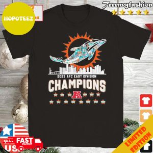 Design 2023 AFC East Division Champions Miami Dolphins Logo T-Shirt