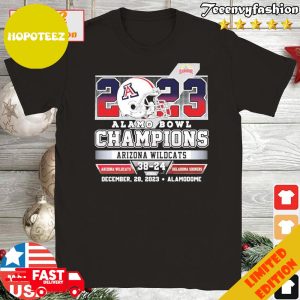 Design 2023 Valero Alamo Bowl Champions Arizona Wildcats 38-24 Oklahoma Sooners December 28 2023 At Alamodome T-Shirt