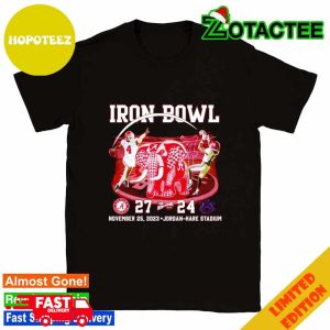 Iron Bowl Alabama Crimson Tide 27 24 Auburn Tigers T-Shirt Long Sleeve