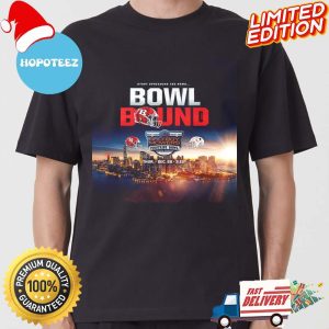 Rutgers Vs Miami At Yankee Stadium On December 28th 2023 For Bad Boy Mowers Pinstripe Bowl T-shirt