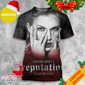 The Eras Tour Taylor Swift’s Reputation Stadium Tour Poster 3D T-Shirt