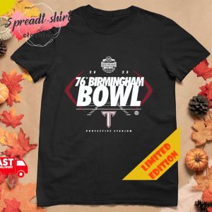 Troy Trojans Scores Birmingham Bowl 76 2023 Protective Stadium Logo T-Shirt Hoodie Long Sleeve