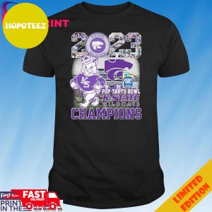 K State Wildcats Mascot 2023 Pop Tarts Bowl Champions T-Shirt