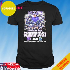 Kansas State Wildcats Team Win 2023 Pop-Tarts Bowl Champions T-Shirt