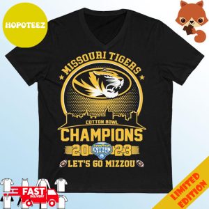 Missouri Tigers Skyline Cotton Bowl Champions 2023 Let’s Go Mizzou T-Shirt