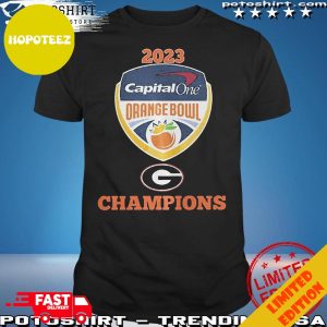 Official 2023 Capital Orange Bowl Georgia Football Champions T-Shirt