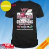 Official 2023 Military Bowl Virginia Tech Hokies Team Champions T-Shirt