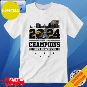 Official 2024 Citrus Bowl Champions Iowa Hawkeyes Football T-Shirt