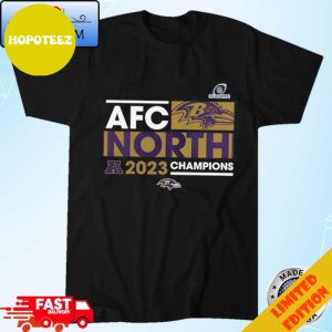 Official Baltimore Ravens 2023 AFC North Division Champions Big Amp Tall T-Shirt