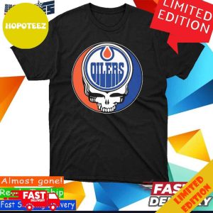 Official Grateful Dead Edmonton Oilers Logo T-Shirt Long Sleeve Hoodie Sweater