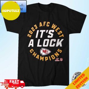 Official It’s A Lock 2023 AFC West Division Champions Kansas City Chiefs Nike T-Shirt