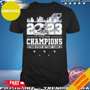 Official Penn State Nittany Lions 2023 Peach Bowl Champions Hoodie T-Shirt