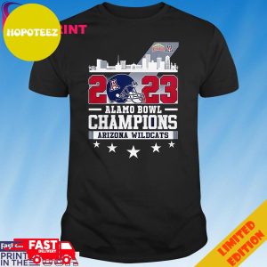 Official Skyline 2023 Alamo Bowl Champions Arizona Wildcats T-Shirt