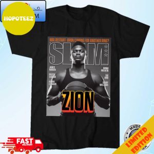 Official Slam Zion Williamson-228 NBA Restart Bron Coming For Another Ring T-Shirt